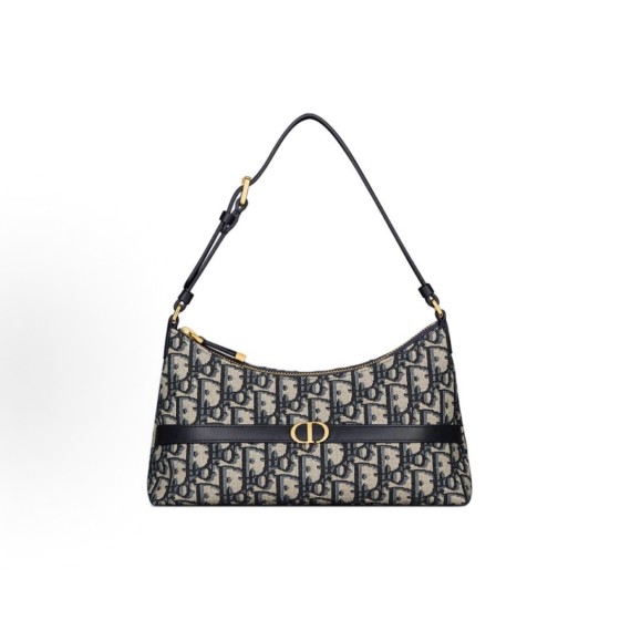 DIOR迪奥 30 Montaigne ⽔饺包 ⼿提包 单肩包 迷你 ⼥款 蓝⾊